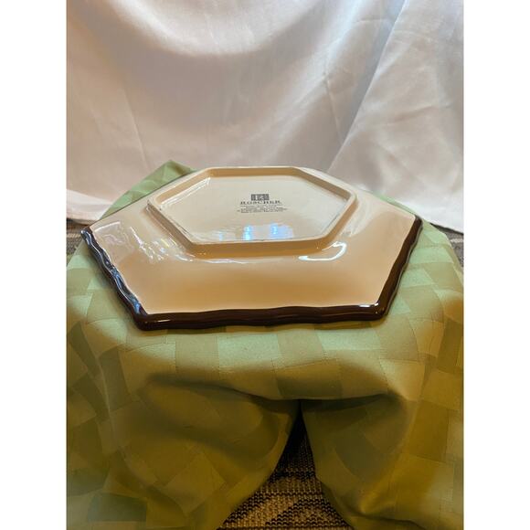 Roscher Giraffe Collection Octagon 9” Dinner Plate Dishwasher & Microwave Safe - Picture 7 of 13